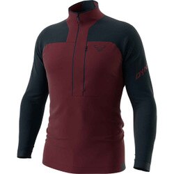 Dynafit Speed PTC 1/2 Zip Jacket Men's in Blueberry Burgundy